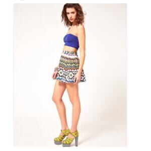 NWOT ASOS High Waisted Mini Skirt size 10